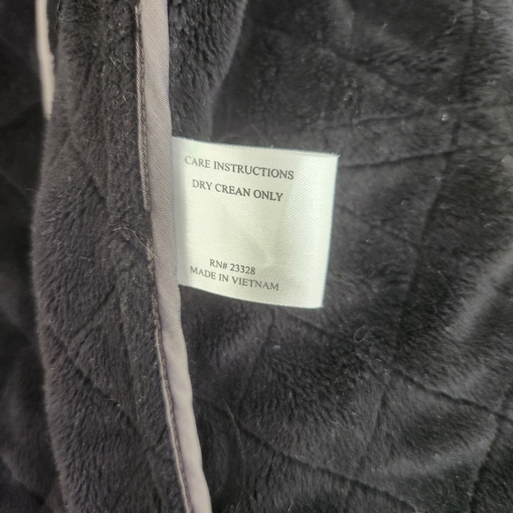 Kristen Blake Metallic/Pewter Quilted Minky Lined Water Resistant Parka Jacket S - Picture 10 of 12